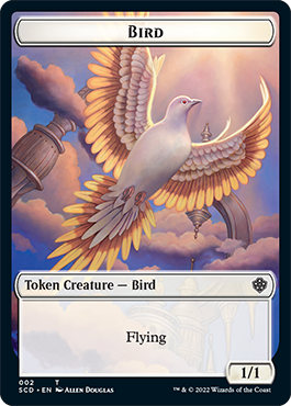 Bird // Spirit Double-Sided Token [Starter Commander Decks]