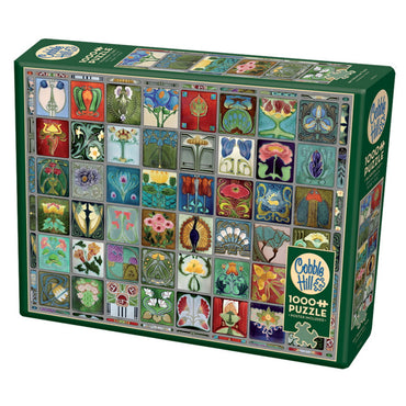 Cobble Hill Puzzles: 1000 Pieces: CH Art Nouveau Tiles