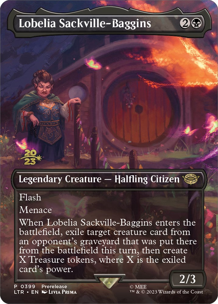 Lobelia Sackville-Baggins (399) [The Lord of the Rings: Tales of Middle-Earth Prerelease Promos]