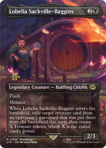 Lobelia Sackville-Baggins (399) [The Lord of the Rings: Tales of Middle-Earth Prerelease Promos]