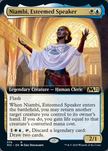 Niambi, Esteemed Speaker (Extended Art) [Core Set 2021]