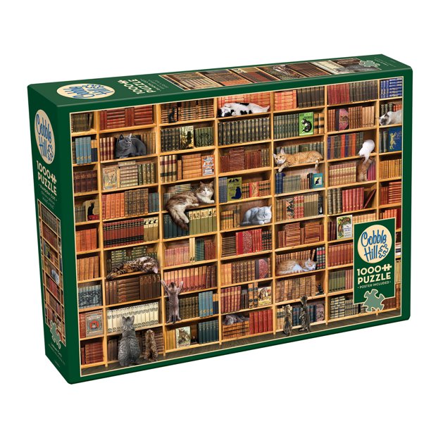 Cobble Hill Puzzles (1000 Pieces): The Cat Library
