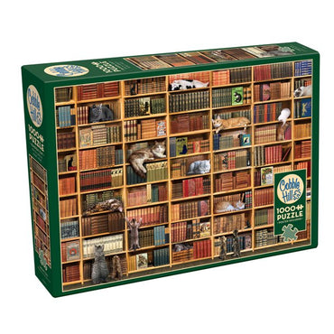 Cobble Hill Puzzles: 1000 Pieces: The Cat Library