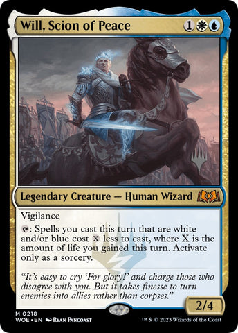 Will, Scion of Peace (Promo Pack) [Wilds of Eldraine Promos]