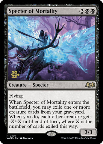 Specter of Mortality [Wilds of Eldraine Prerelease Promos]