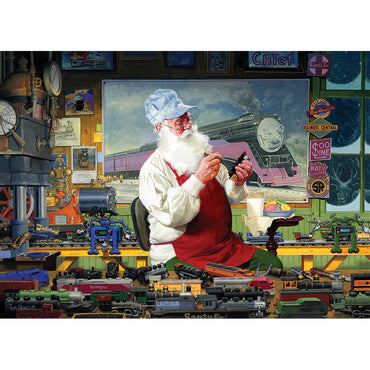 Cobble Hill Puzzles: 1000 Pieces: Santa's Hobby