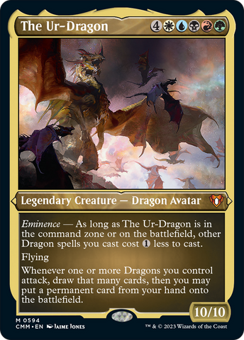 The Ur-Dragon (Foil Etched) [Commander Masters]