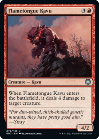 Flametongue Kavu [Game Night: Free-for-All]