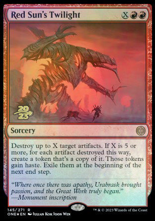 Red Sun's Twilight [Phyrexia: All Will Be One Prerelease Promos]