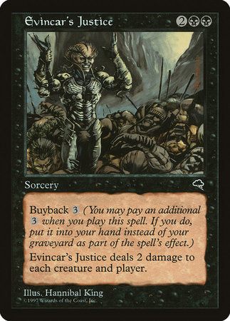 buyback mtg cards Evincar's Justice [Tempest]
