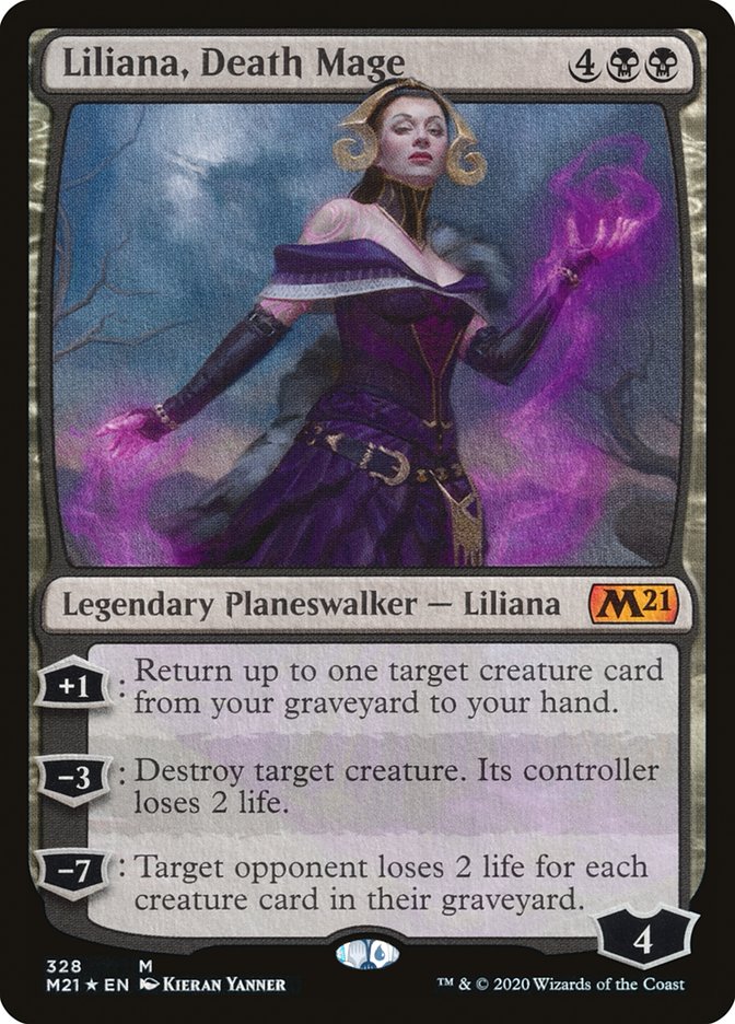 liliana cards mtg Liliana, Death Mage [Core Set 2021]