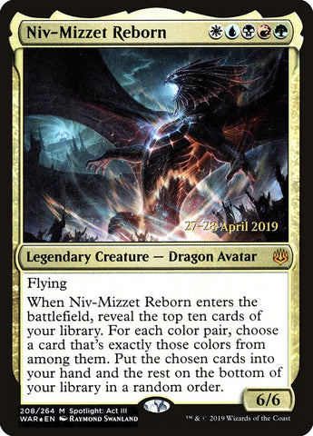 Niv-Mizzet Reborn  [War of the Spark Prerelease Promos]