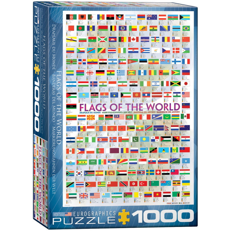 Eurographics Puzzles (1000 Pieces): Flags of the World