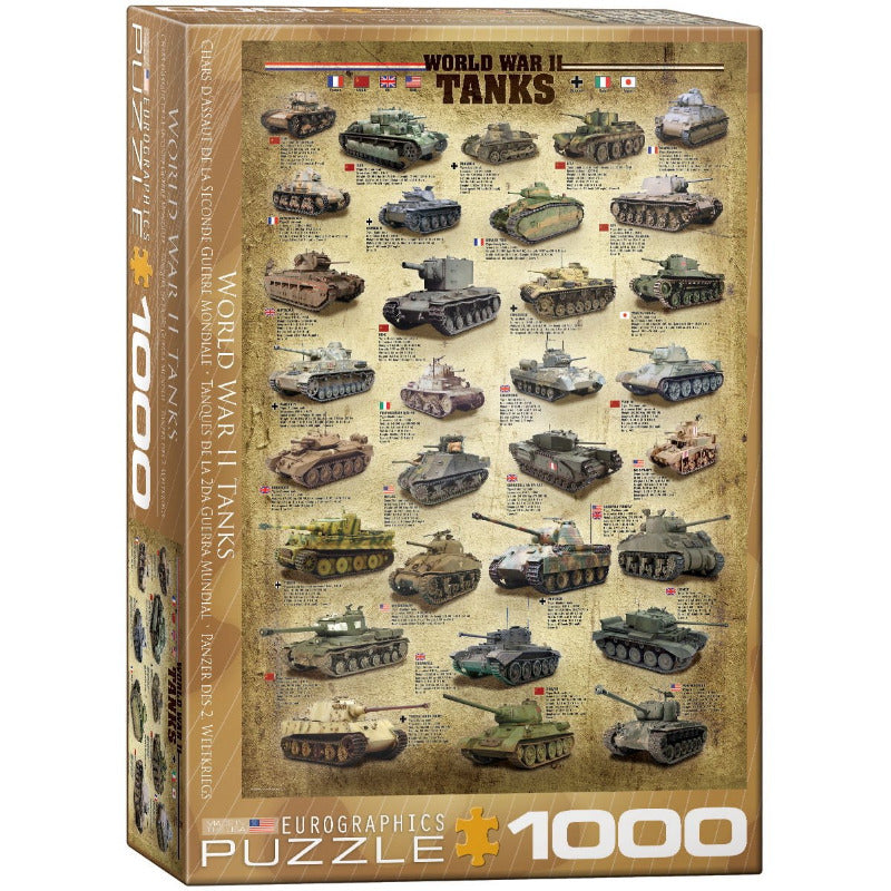 Eurographics Puzzles (1000 Pieces): World War 2 Tanks