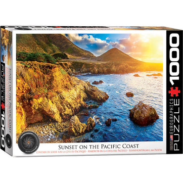 Eurographics Puzzles (1000 Pieces): Sunset on the Pacific Coast