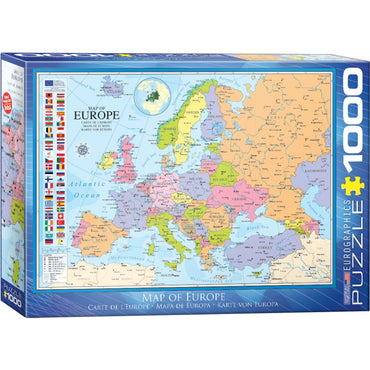 Eurographics Puzzles (1000 Pieces): Map of Europe