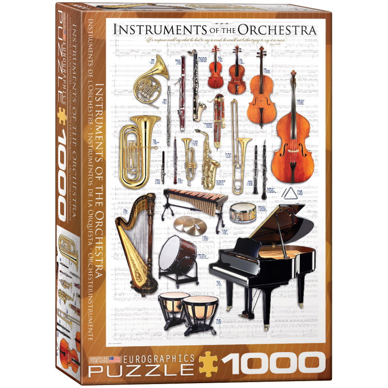 Eurographics Puzzles (1000 Pieces): Instruments of the Orchestra