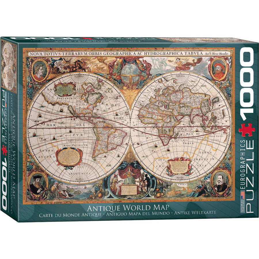 Eurographics Puzzles (1000 Pieces): Antique World Map