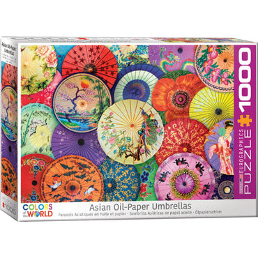 Eurographics Puzzles (1000 Pieces): Asia Oil-Paper Umbrellas