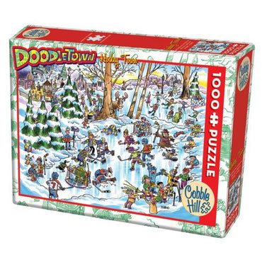 Cobble Hill Puzzles: 1000 Pieces: Hockey Town