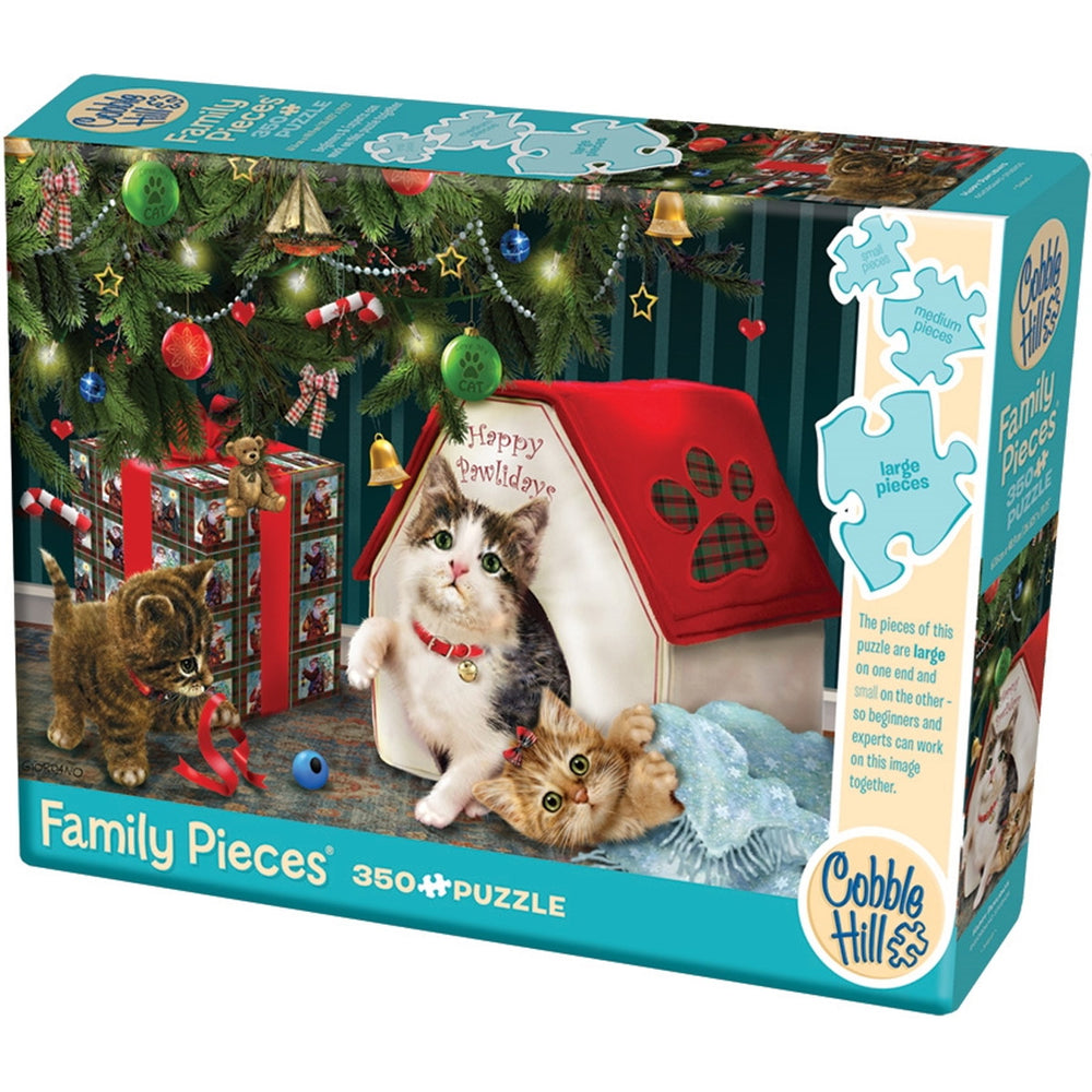 Cobble Hill Puzzles: Family Pieces: Happy Pawlidays