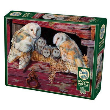 Cobble Hill Puzzles: 1000 Pieces: Barn Owls