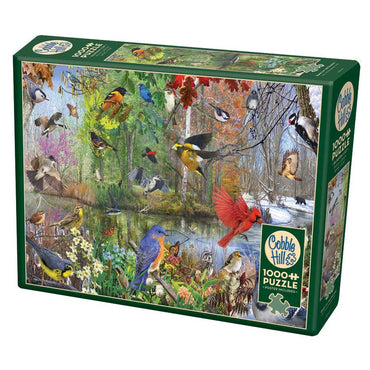 Cobble Hill Puzzles: 1000 Pieces: Birds of the Season