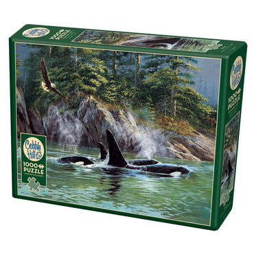 Cobble Hill Puzzles: 1000 Pieces: Orcas