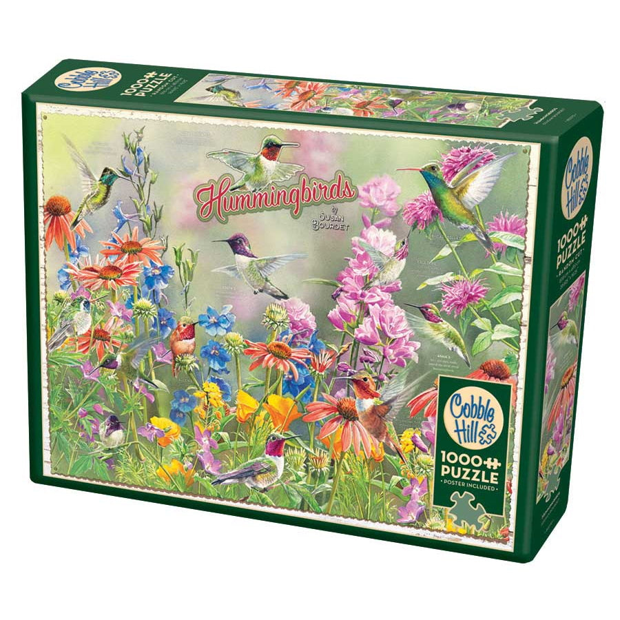Cobble Hill Puzzles: 1000 Pieces: Hummingbirds