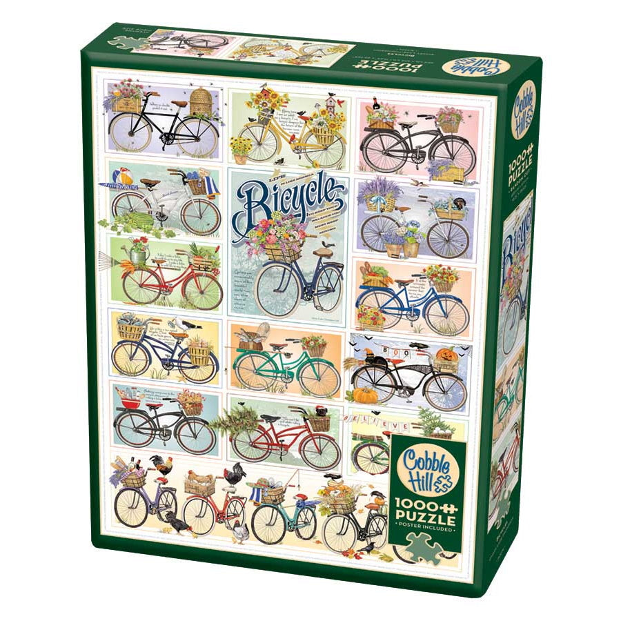 Cobble Hill Puzzles: 1000 Pieces: Bicycles