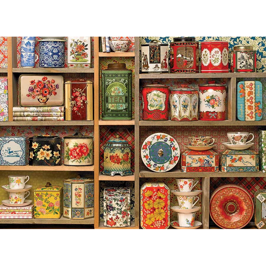 Cobble Hill Puzzles (1000 Pieces): Vintage Tins