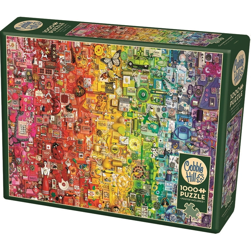 Cobble Hill Puzzles: 1000 Pieces: Colourful Rainbow