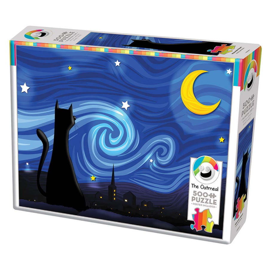 Cobble Hill Puzzles (500 Pieces): Mrowwy Night