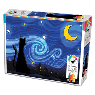 Cobble Hill Puzzles: 500 Pieces: Mrowwy Night