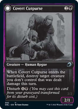 Covert Cutpurse // Covetous Geist [Innistrad: Double Feature]