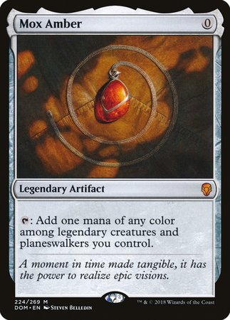 モックスアンバー　MTG シングル Mox Amber [Dominaria]