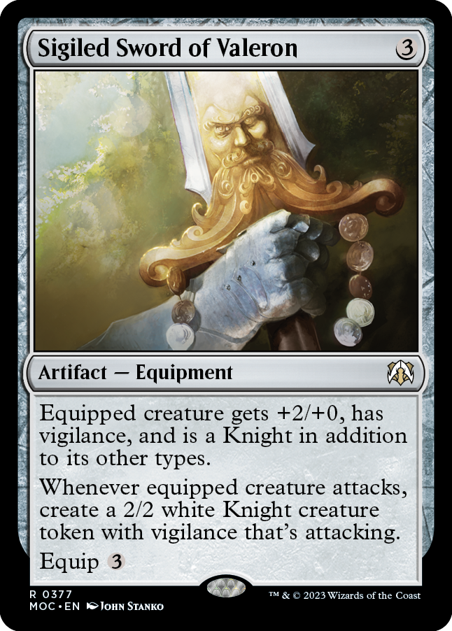 Sigiled Sword of Valeron [March of the Machine Commander]