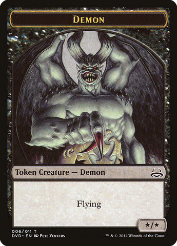 Demon Token (Divine vs. Demonic) [Duel Decks Anthology Tokens]