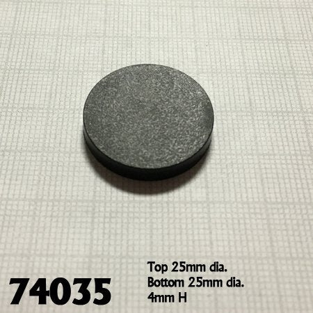 1" Round Plastic RPG Bases