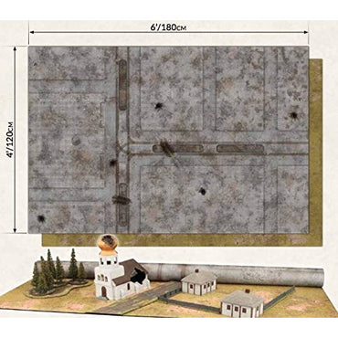 Game Mat 6x4 - Double Sided Brown/City