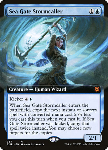 Sea Gate Stormcaller (Extended Art) [Zendikar Rising]