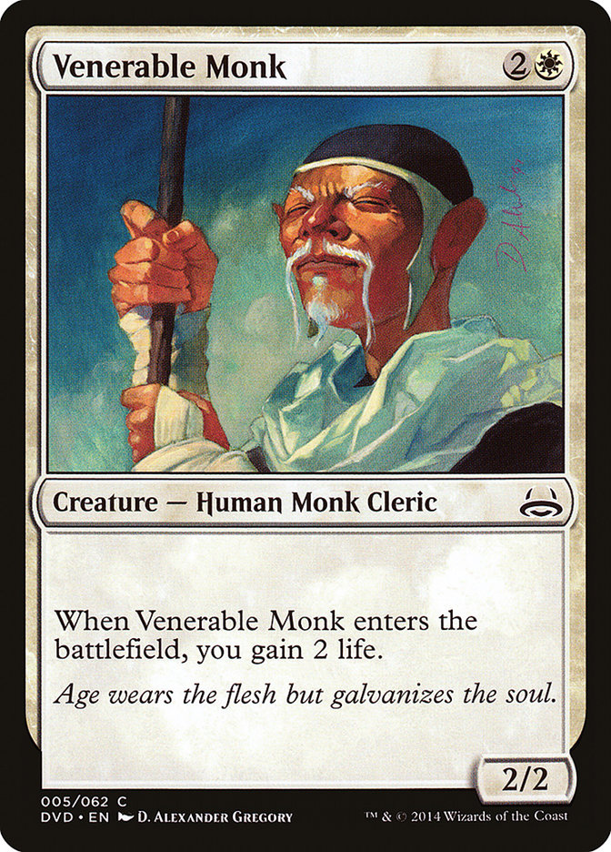 Venerable Monk (Divine vs. Demonic) [Duel Decks Anthology]