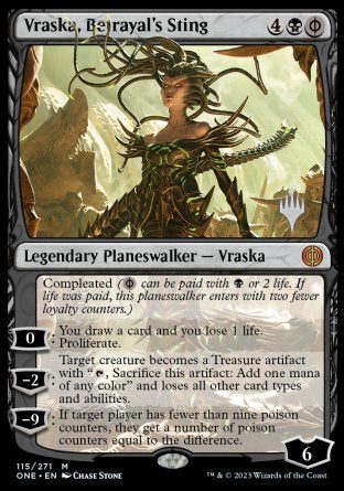 Vraska, Betrayal's Sting (Promo Pack) [Phyrexia: All Will Be One Promos]