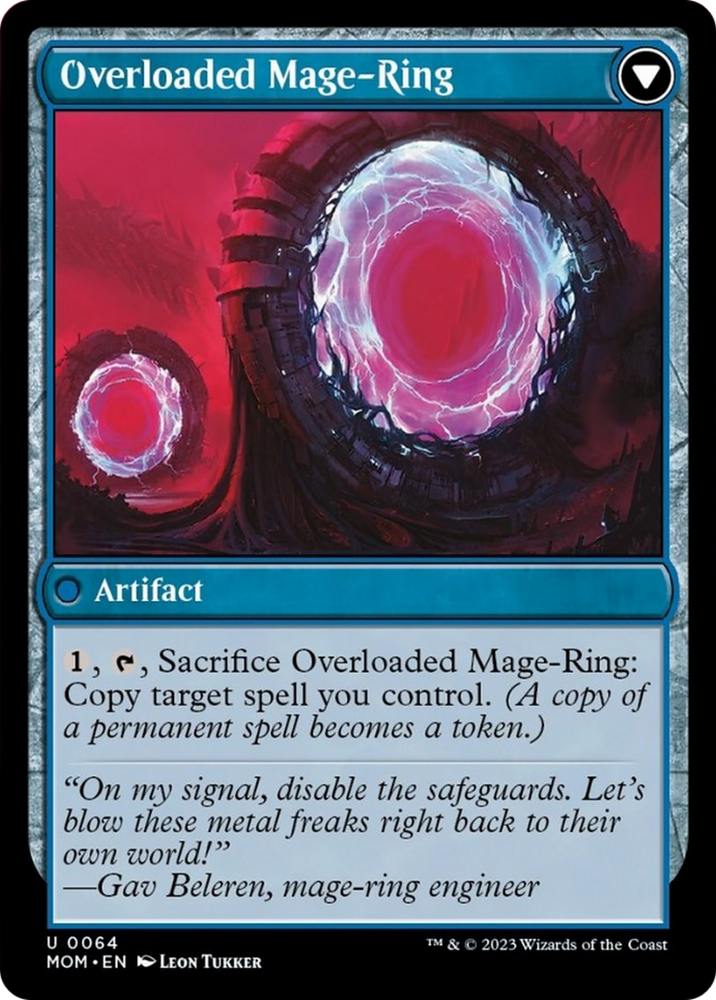Invasion of Vryn // Overloaded Mage-Ring [March of the Machine]