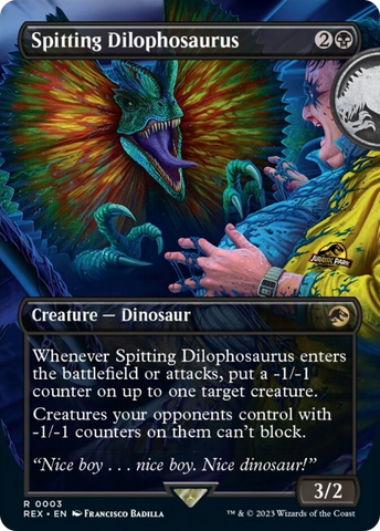 Spitting Dilophosaurus (Borderless) [Jurassic World Collection]