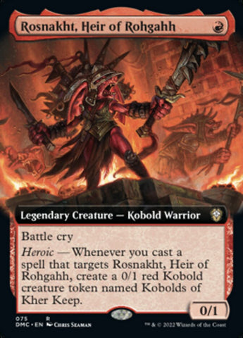 Rosnakht, Heir of Rohgahh (Extended Art) [Dominaria United Commander]