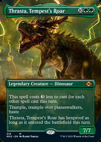 Thrasta, Tempest's Roar (Borderless Alternate Art) [Modern Horizons 2]