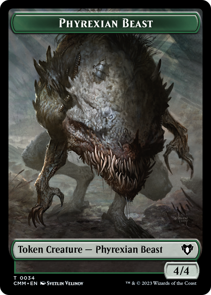 Phyrexian Beast Token [Commander Masters Tokens]
