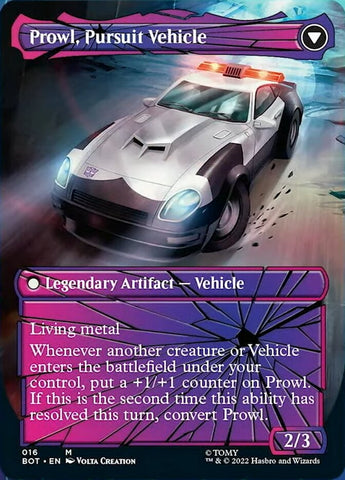 Prowl, Stoic Strategist // Prowl, Pursuit Vehicle (Shattered Glass) [Universes Beyond: Transformers]