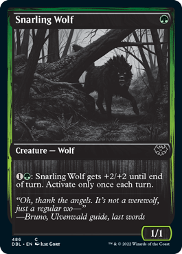 Snarling Wolf (486) [Innistrad: Double Feature; Crimson Vow]